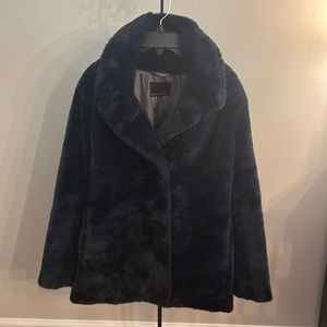 Banana Republic size medium, faux fur coat, gently used.